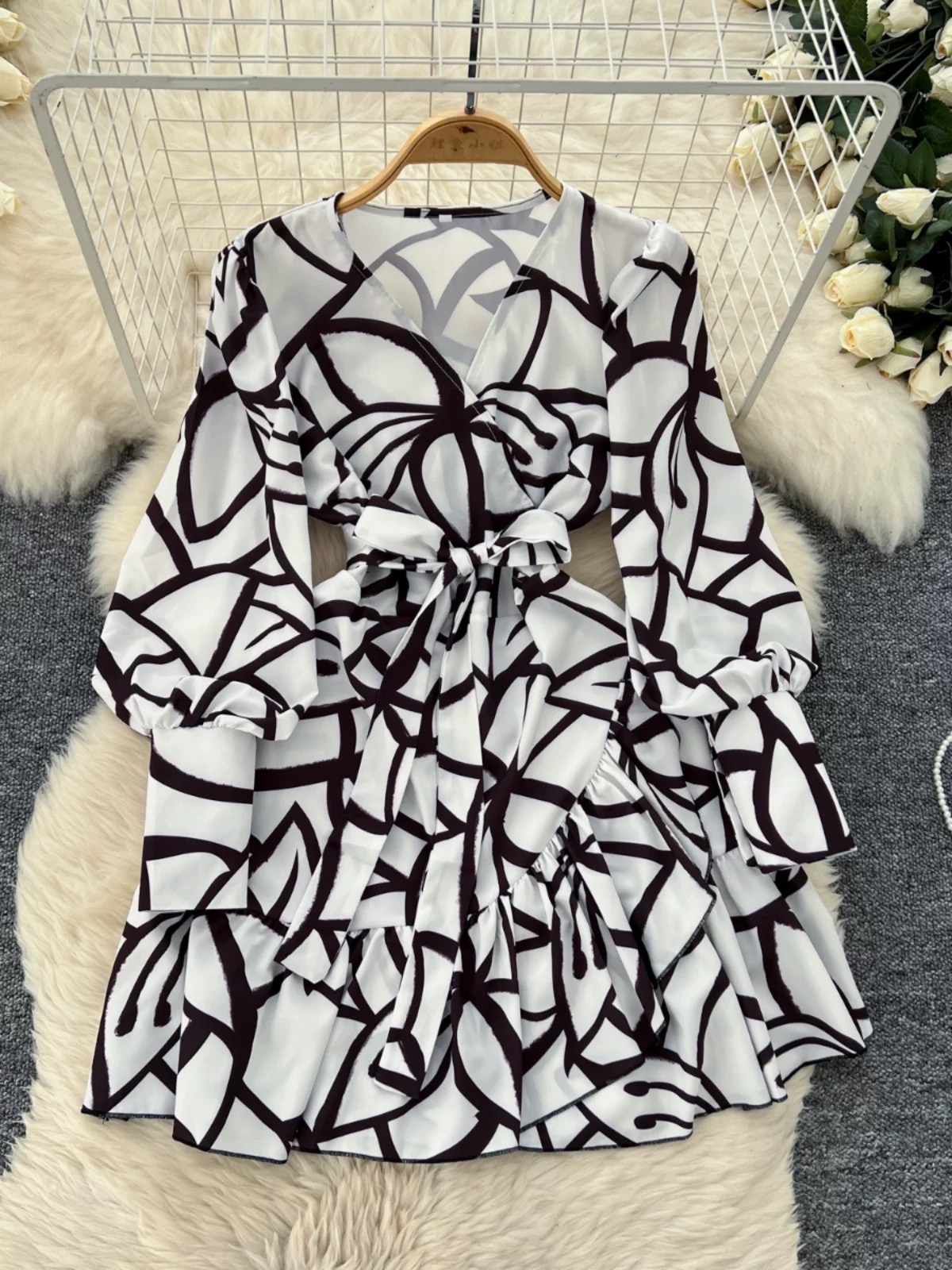 Leaving you on read print dress CD864 images